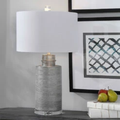 Accessories Uttermost Anitra Metallic Silver Table Lamp
