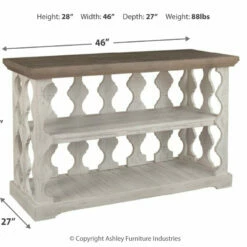 Ashley Furniture Havalance - Gray/white - Console Sofa Table