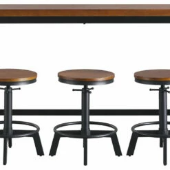 Ashley Furniture Dining Room Sets Quinidad - Black/brown - Rect Drm Counter Tbl Set(4/cn)