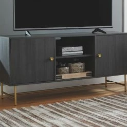 Ashley Furniture Yarlow - Black - Large Tv Stand