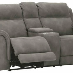 Ashley Furniture Next-gen Durapella - Slate - Pwr Rec Loveseat/con/adj Hdrst Loveseats