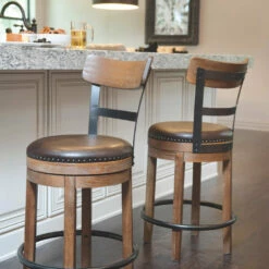 Ashley Furniture Stools Pinnadel - Light Ultimate Best In Class UPH Swivel Barstool (1/CN)