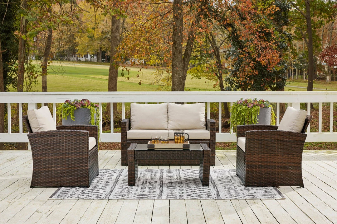 Buy ⭐ Signature Design By Ashley® East Brook - Dark Brown - 4 Pc. - Lounge Set ⌛ 3 Signature Design By Ashley® East Brook - Dark Brown - 4 Pc. - Lounge Set