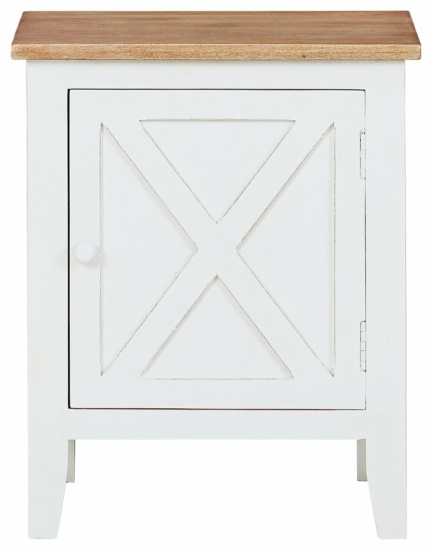 New ๐ Ashley Furniture Gylesburg - White/brown - Accent Cabinet ๐ 4 Ashley Furniture Gylesburg - White/brown - Accent Cabinet