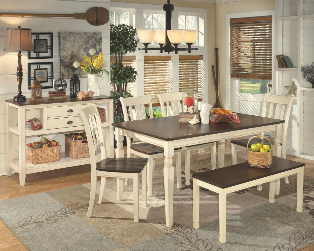 Outlet 🧨 Ashley Furniture Chairs Whitesburg - Brown/cottage White - Dining Room Side Chair (2/cn) 🧨 11 Ashley Furniture Chairs Whitesburg - Brown/cottage White - Dining Room Side Chair (2/cn)