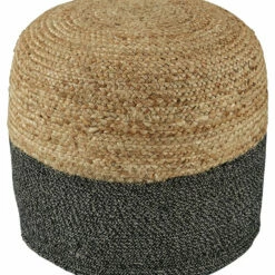 Ashley Furniture Accessories Sweed - Natural/black - Pouf - Round
