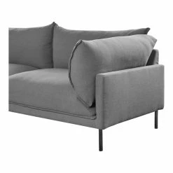 Moe's Home Collection Jamara Sectional Charcoal Left Sectionals