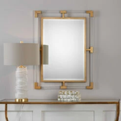 Accessories Uttermost Balkan Modern Gold Wall Mirror