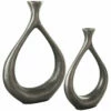 Ashley Furniture Dimaia - Antique Silver Finish - Vase (set Of 2) (2/cs)