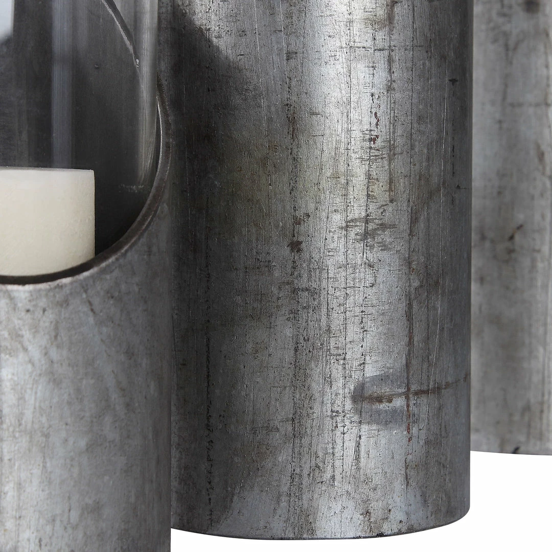 Coupon 😍 Uttermost Karter Iron & Glass Candleholders Set/3 Table Decor ⌛ 5 Uttermost Karter Iron & Glass Candleholders Set/3 Table Decor