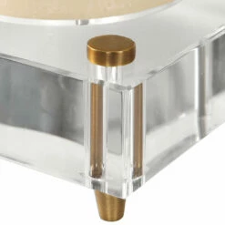 Uttermost Claire Crystal Block Candleholders, S/2 Table Decor