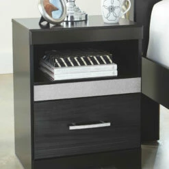 Ashley Furniture Nightstands Starberry - Black - One Drawer Night Stand