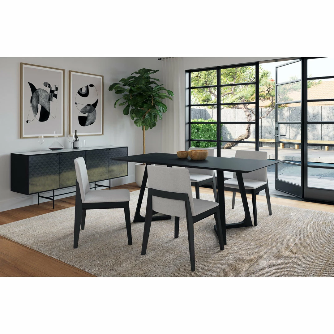 Wholesale 🧨 Moe's Home Collection Godenza Dining Table Rectangular Black Ash 🥰 9 Moe's Home Collection Godenza Dining Table Rectangular Black Ash