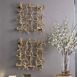 Uttermost Golden Gymnasts Wall Art Accessories