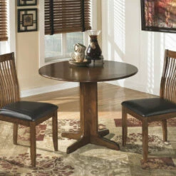 Ashley Furniture Chairs Stuman - Light Brown - Dining Uph Side Chair (2/cn)