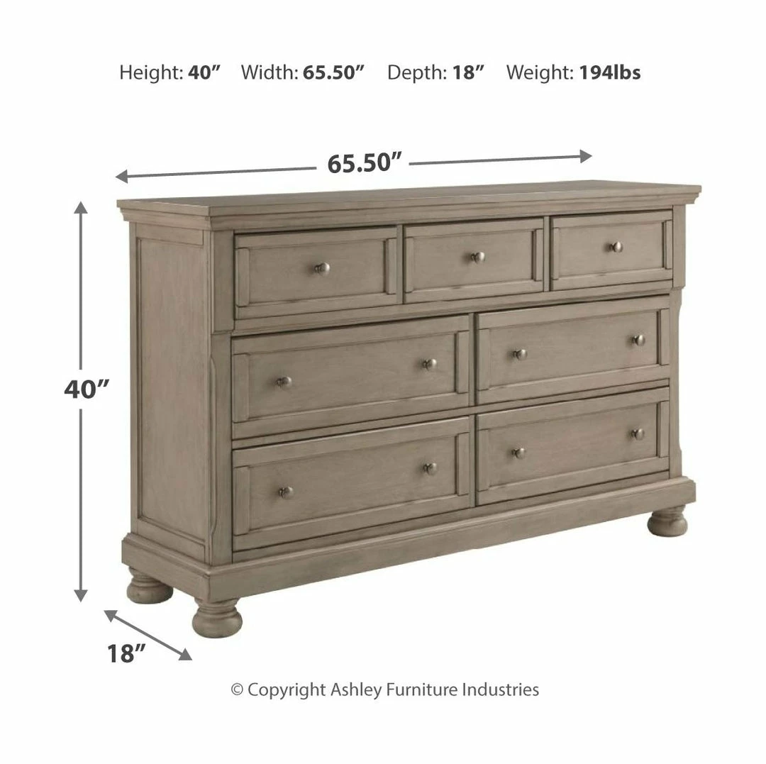 Discount 😍 Signature Design By Ashley® Lettner - Light Gray - 👗 Dresser, Mirror, Sleigh Bed With 2 Storage Drawers Bedroom Sets 🛒 11 Signature Design By Ashley® Lettner - Light Gray - Dresser, Mirror, Sleigh Bed With 2 Storage Drawers Bedroom Sets