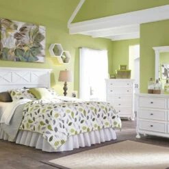 Signature Design By Ashley® Kaslyn - Best In Class - Dresser, Mirror, Panel Headboard