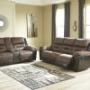 Signature Design By Ashley® Earhart - Reclining Sofa, Double Reclining Loveseat With Console