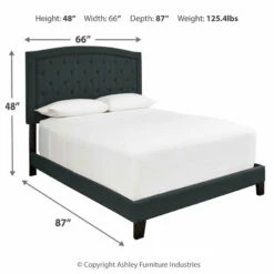 Ashley Furniture Adelloni - Square Tufted - Upholstered Panel Bed Beds