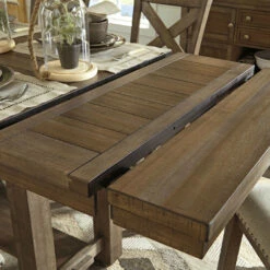 Cheap 🧨 Ashley Furniture Moriville - Grayish Brown - Rect Drm Counter Ext Table 🌟 17 Ashley Furniture Moriville - Grayish Brown - Rect Drm Counter Ext Table