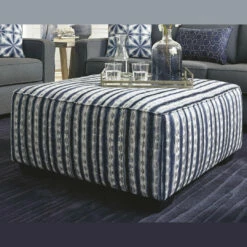 Ashley Furniture Kiessel - Indigo - Oversized Accent Ottoman