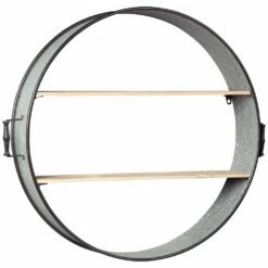 Ashley Furniture Eirny - Antique Gray/natural - Wall Shelf