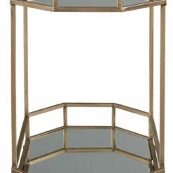 Ashley Furniture Daymont - Gold Finish - Bar Cart