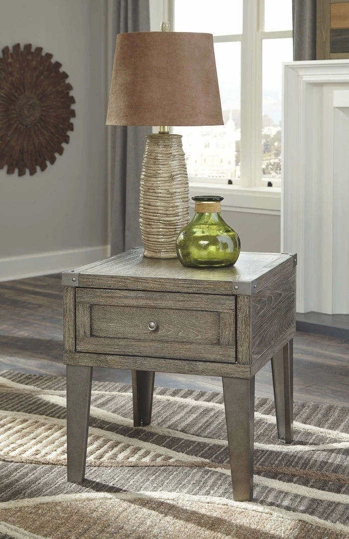 Budget ๐ Ashley Furniture Tables Chazney - Rustic Brown - Rectangular End Table ๐ 4 Ashley Furniture Tables Chazney - Rustic Brown - Rectangular End Table