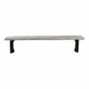 Moe's Home Collection Bent Bench Small Weathered Grey Benches
