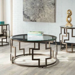 Top 10 ❤️ Ashley Furniture Frostine - Dark Bronze Finish - Occasional Table Set (3/cn) Tables 🎉 11 Ashley Furniture Frostine - Dark Bronze Finish - Occasional Table Set (3/cn) Tables