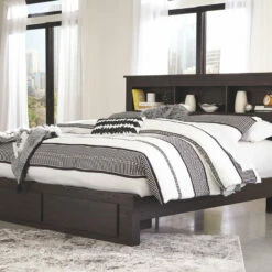 Signature Design By Ashley® Reylow - Dark Ultimate Best In Class Dresser, Mirror, Bookcase Bed