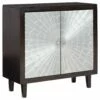 Ashley Furniture Ronlen - Brown/silver Finish - Accent Cabinet