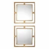 Uttermost Allick Gold Square Mirrors S/2