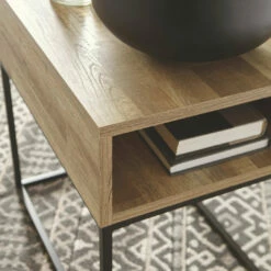 Ashley Furniture Gerdanet - Natural - Rectangular End Table Tables