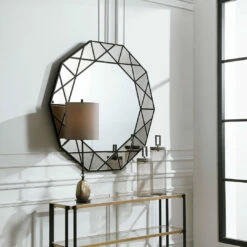 Uttermost Manarola Decagon Shaped Mirror
