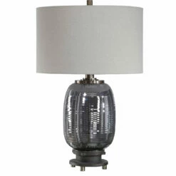 Uttermost Caswell Amber Glass Table Lamp