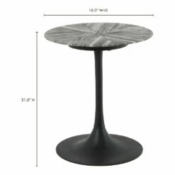 Moe's Home Collection Tables Nyles Marble Accent Table