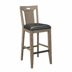 Emerald Home Benton Slat Back Bar Stool Brown / Dark