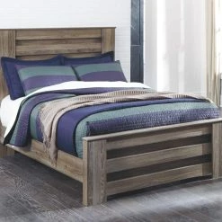 Signature Design By Ashley® Zelen - Warm Gray - Full Panel Bed