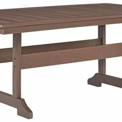 Signature Design By Ashley® Emmeline - Brown - Rect Dining Table W/umb Opt Tables