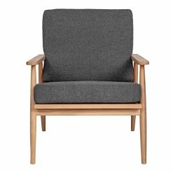 Moe's Home Collection Chairs Harper Lounge Chair Anthracite