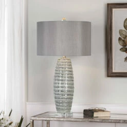 Uttermost Brescia Gray Ceramic Lamp