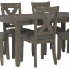 Ashley Furniture Caitbrook - Dark Gray - Rect Drm Table Set (7/cn) Dining Room Sets