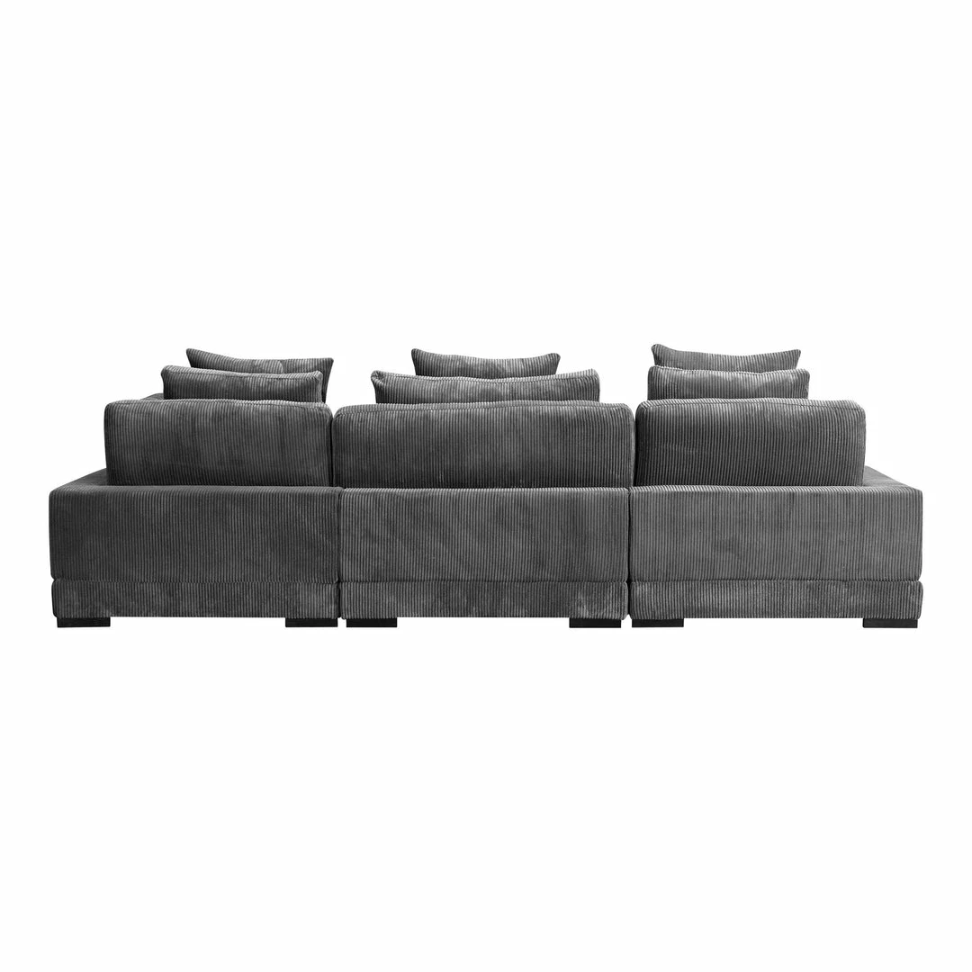 Promo 👏 Moe's Home Collection Tumble Classic L Modular Sectional Charcoal Sectionals 🔥 6 Moe's Home Collection Tumble Classic L Modular Sectional Charcoal Sectionals