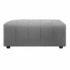 Moe's Home Collection Lyric Ottoman Grey Ottomans
