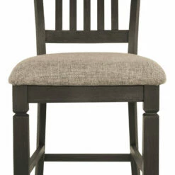 Ashley Furniture Tyler Creek - Black/Grayish Ultimate Best In Class Upholstered Barstool (2/CN)