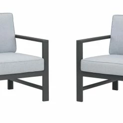 Signature Design By Ashley® Chairs Fynnegan - Gray - Lounge Chair W/cushion (2/cn)