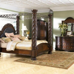 Discount 🎉 Ashley Furniture North - Dark Brown - Three Drawer Night Stand Nightstands ❤️ 16 Ashley Furniture North - Dark Brown - Three Drawer Night Stand Nightstands