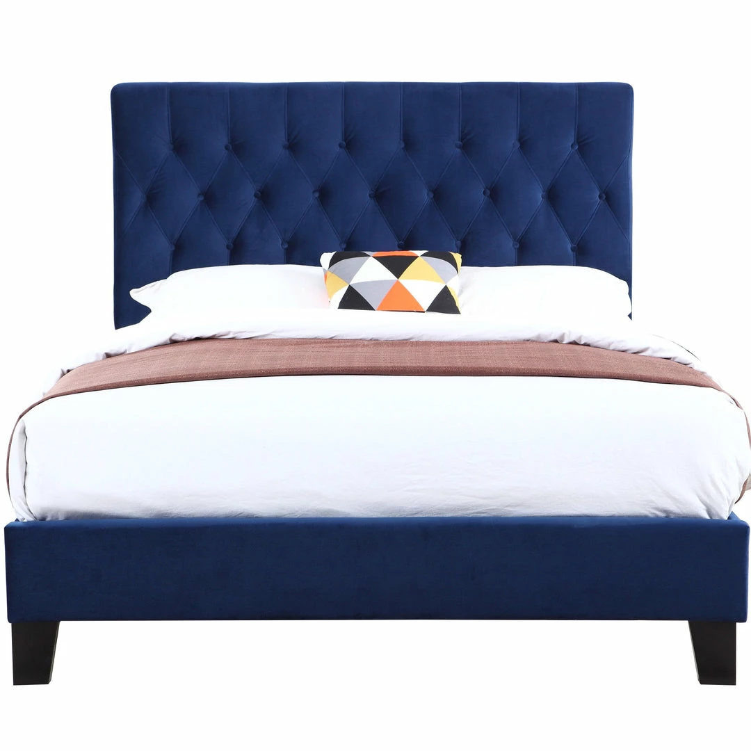 Wholesale 🎉 Emerald Home Upholstered King Bed Navy Beds 🔥 5 Emerald Home Upholstered King Bed Navy Beds