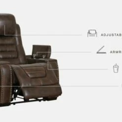 Signature Design By Ashley® Game - Bark - Pwr Recliner/adj Headrest